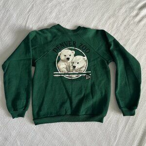 Vintage 90's Klondike and Snow Sweatshirt Denver Zoo - Child L (14-16)